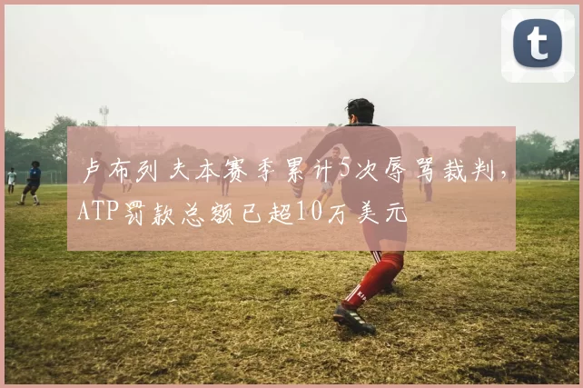 卢布列夫本赛季累计5次辱骂裁判,ATP罚款总额已超10万美元